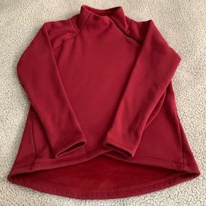 Athleta Cozy Karma Asymmetrical Sweatshirt size M